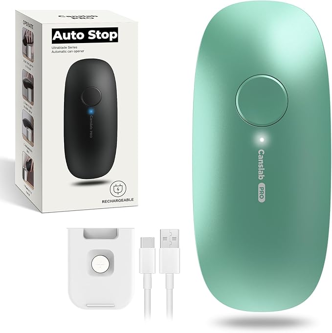 Canslab Ultrablade PRO Electric Can Opener,USB Rechargeable,Smart Auto Stop