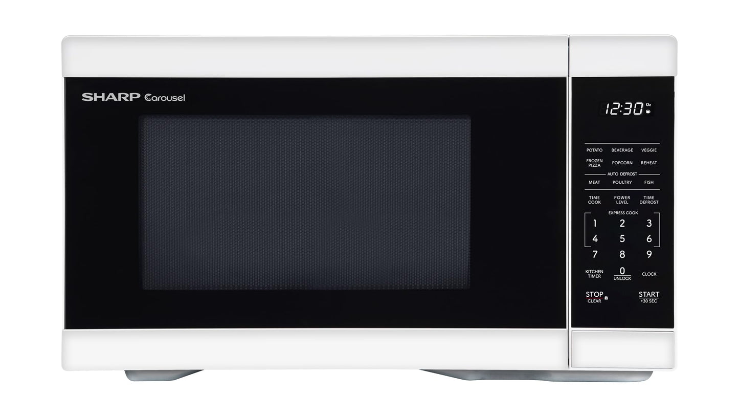 Sharp SMC1161KB 1.1 cu. ft. 1000W Black Countertop Microwave Oven