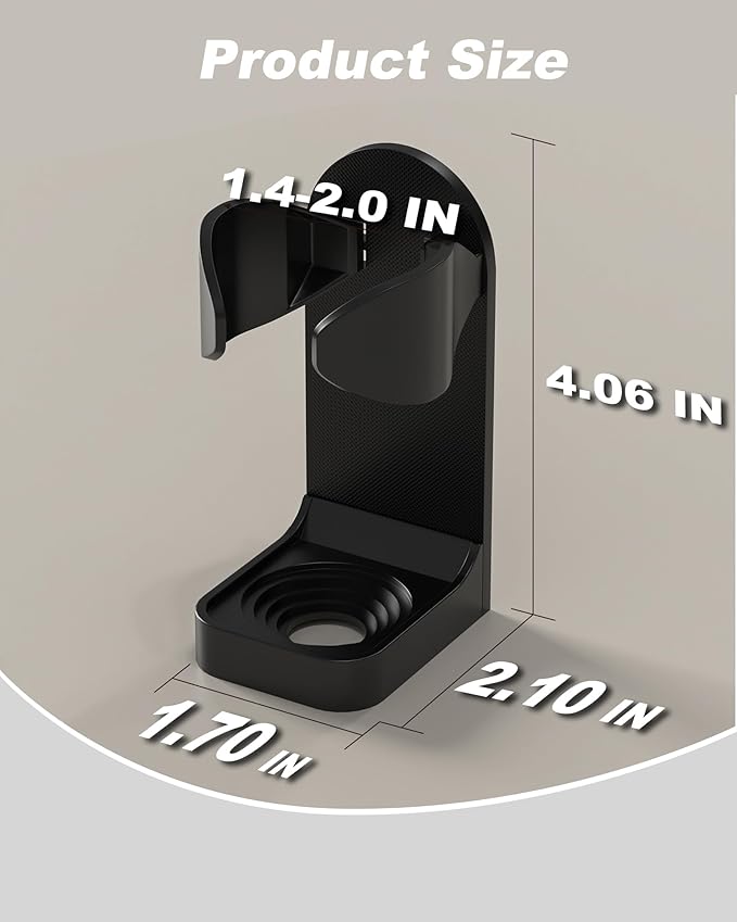Adjustable Electric Shaver Holder Wall Mount, 2-Pack Nailless Glue Razor Holder, Electric Toothbrush Holder, White Bathroom Shower Electric Shaver Holder