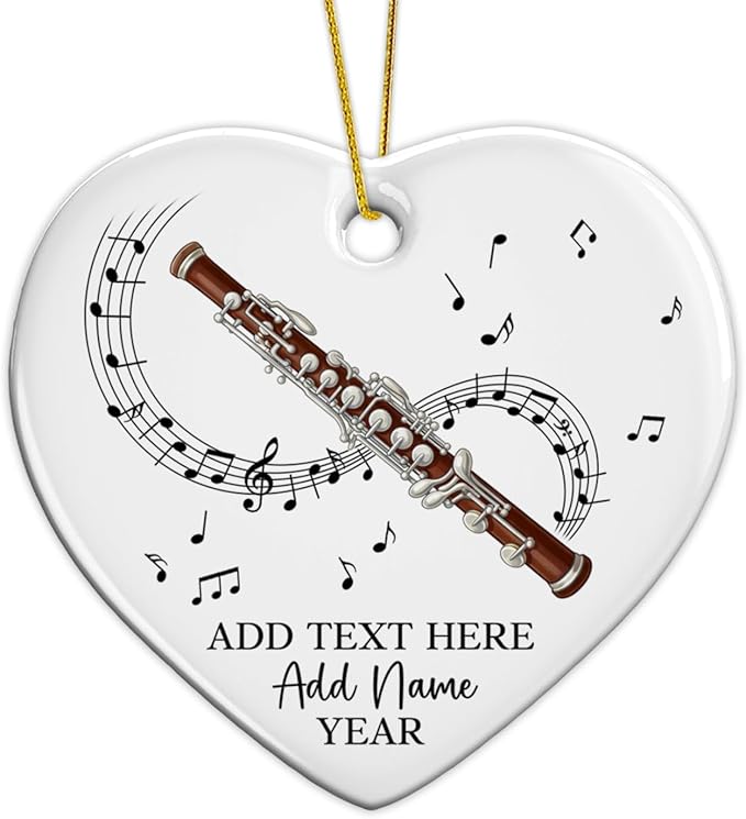 Customized Tuba Instrument Christmas Ceramic Ornament 2026, Tuba Player Christmas Tree Ornaments, Personalized Tubaist Xmas Ornament with Text Name & Year, Gifts for Men Women Music Lovers