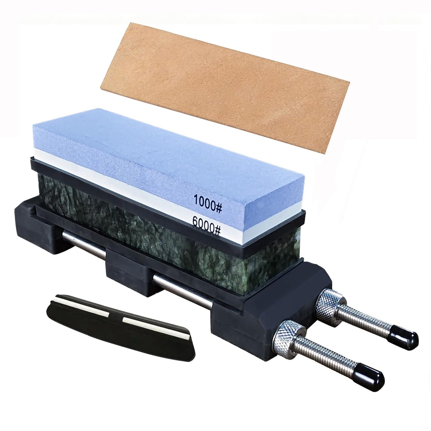 Knife Sharpening Stone Set,10000 Grit Whetstone Final Fine Polishing Natural Green Honing Oilstone for Knives Tools,Cutting Tools