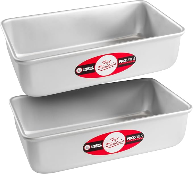 Fat Daddio's BP-5643 Anodized Aluminum Bread Loaf Pan, 9 x 5 x 2.5 inch