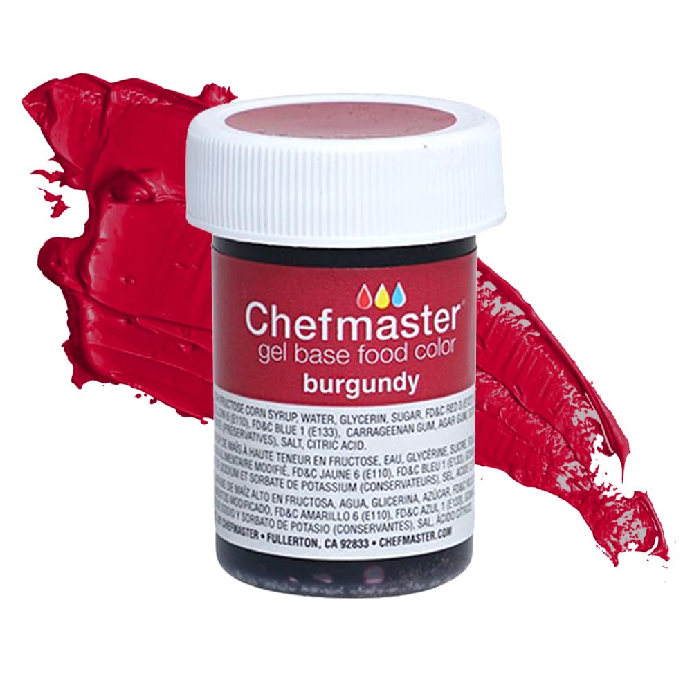 Chefmaster Lemon Yellow Gel Food Coloring | Vibrant Color | Professional-Grade Dye for Icing, Frosting, Fondant | Baking & Decorating | Fade-Resistant | Easy-to-Use | Made in USA | 1 oz