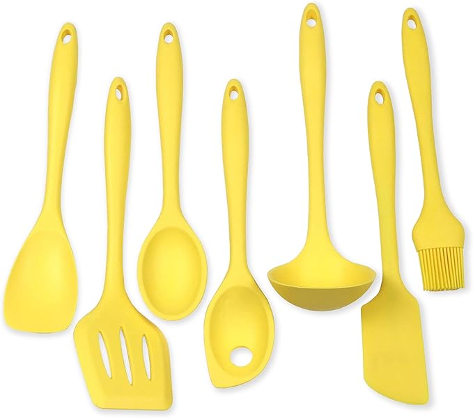 Chef Craft Premium Silicone Kitchen Tool and Utensil Set, 9 Piece, Red