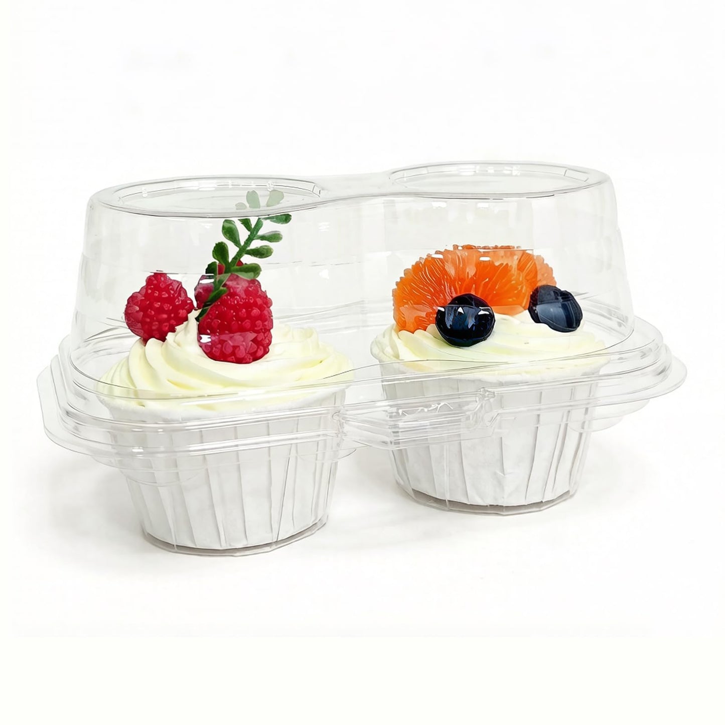 LSGENGXCY 50pc Disposable 6 Cavity Muffin Container,Cupcake Carton With Lid