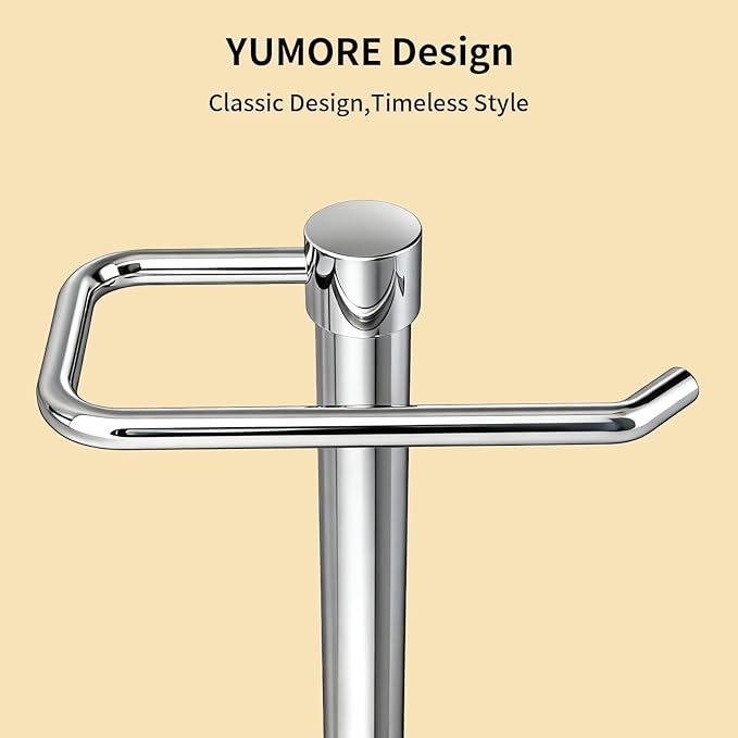 YUMORE Hand Towel Holder Stand Countertop Towel Rack Free Standing Towel Bar Hanger for Bathroom Kitchen