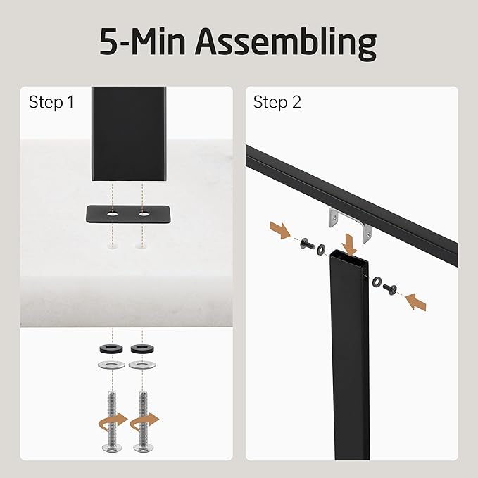 KES Standing Towel Rack, 2-Tier Towel Racks for Bathroom Freestanding with Marble Base, Upgrade Steady Design, SUS304 Stainless Steel Matte Black, BTH217-BK