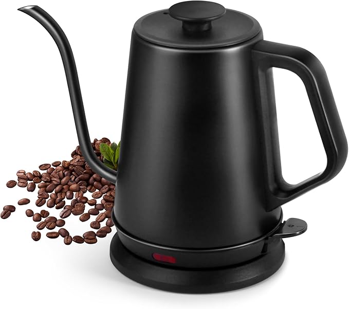 Ulcreigo 1L Electric Tea Kettle, Gooseneck Kettle for Coffee & Tea