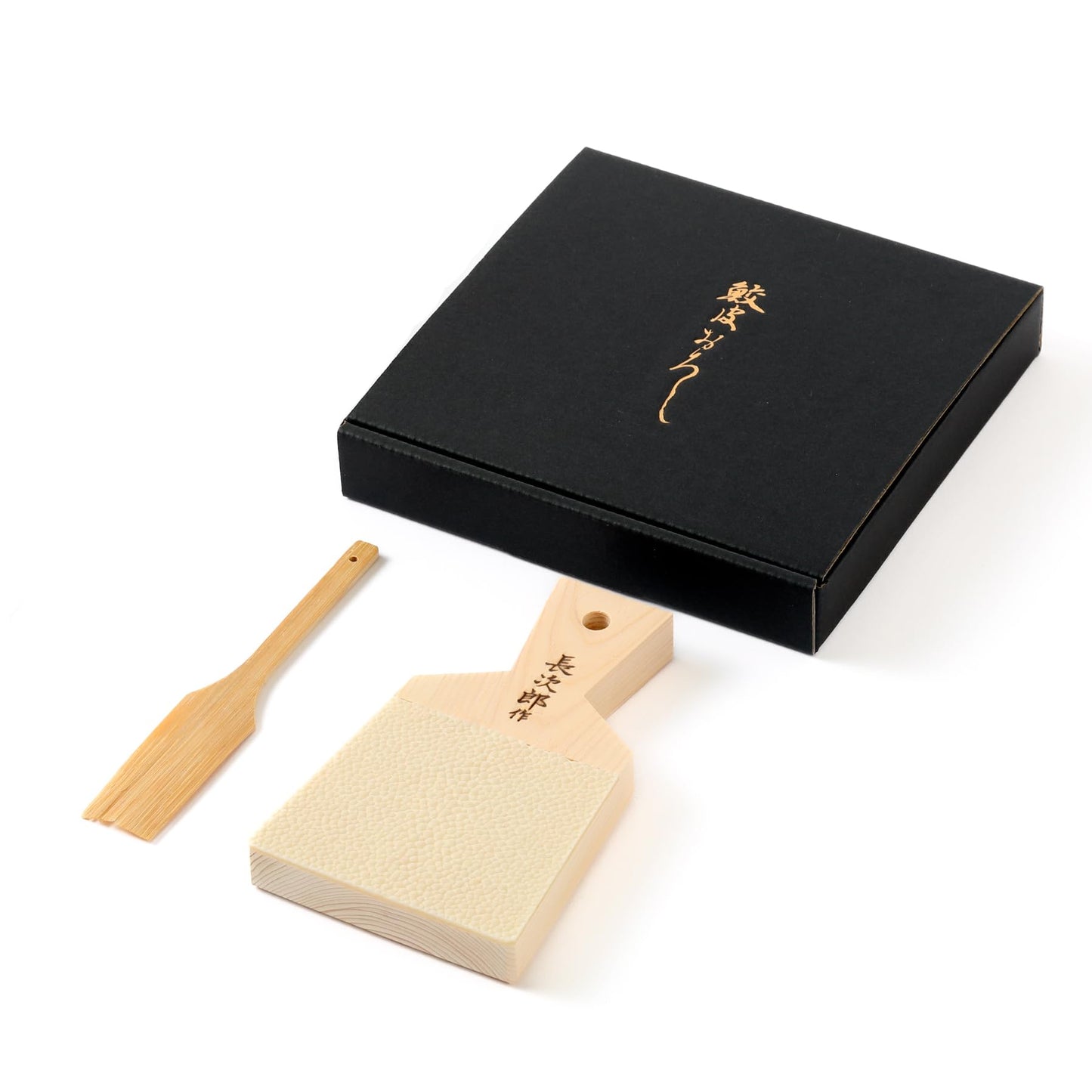 Japanese Traditional Grater for Wasabi and Ginger with Minoyaki Plate Made in Japan (Single item, Grater Extra large size)