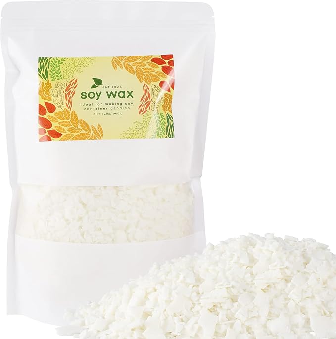 CLTNIKET Pure Soy Wax for Making Candle-DIY Soy Wax Candle-5 Pound Bag