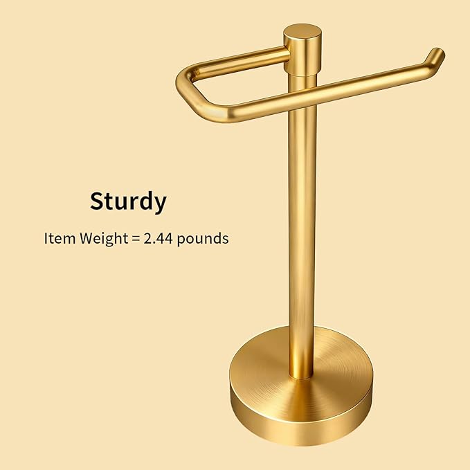 YUMORE Hand Towel Holder Stand Countertop Towel Rack Free Standing Towel Bar Hanger for Bathroom Kitchen