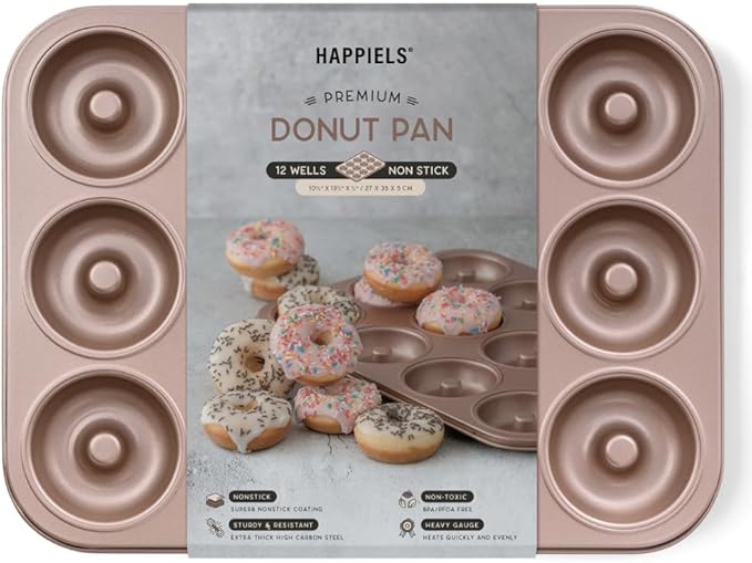 HAPPIELS 5 x 9 inch Nonstick Loaf Pan 1lb for Oven Baking, PFOA & BPA Free