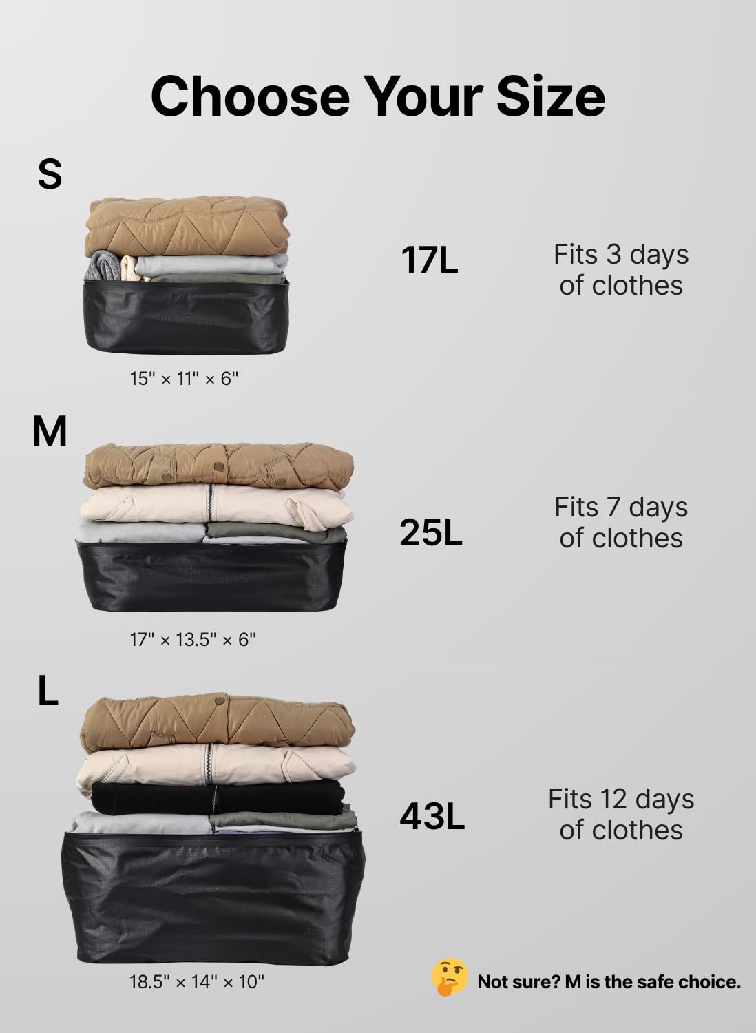 POIXM Vacuum Bags for Travel with Wireless Pump, 180° Open Zipper, IP67 Waterproof, Reusable Space Saver Compression Bags for Backpack, Suitcase, Home Storage(2 Pack + Pump)