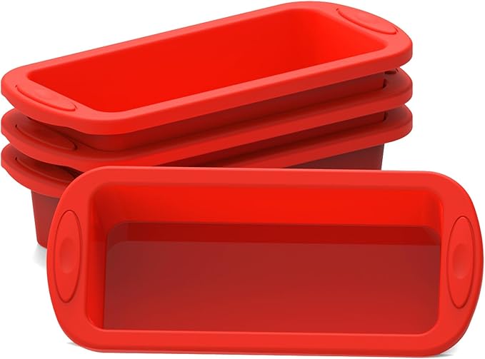 4 Pack Silicone Bread and Loaf Pans