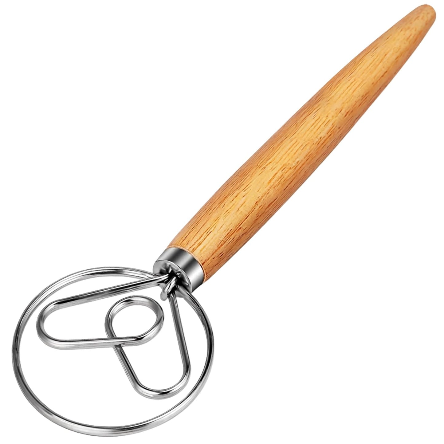TEEVEA Danish Dough Whisk, Stainless Steel for Sourdough Bread