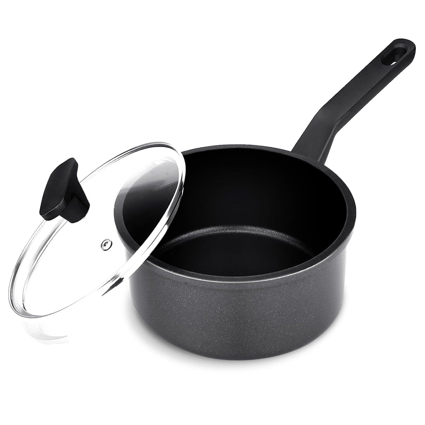Legacy Culinaryware Nonstick Sauce Pan with Lid,1.5QT small pot, PFOA Free,Kitchen Pots Induction Pot,Blue