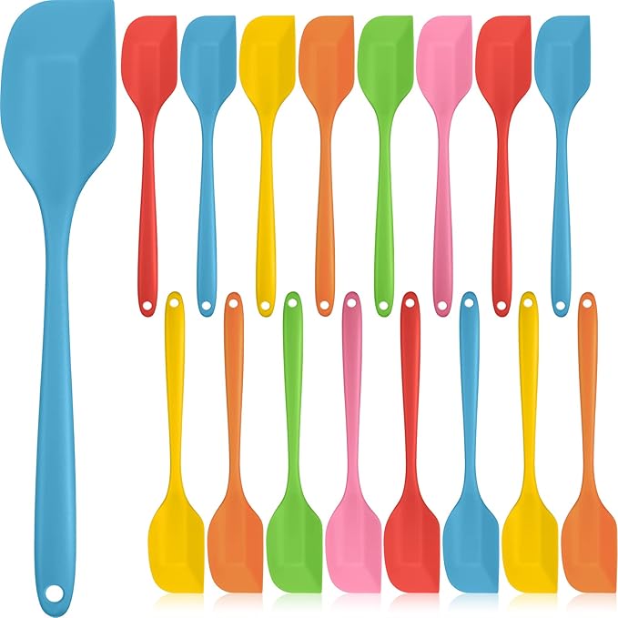 Irenare 30 Pcs Silicone Spatulas 11 Inch Rubber Spatulas, Heat Resistant