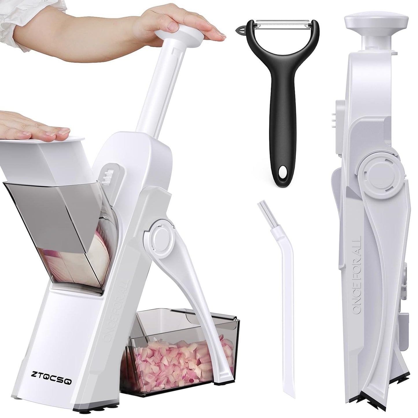 Safe Mandoline Slicer for Kitchen, Vegetable & Food Cutter (Only Slice)