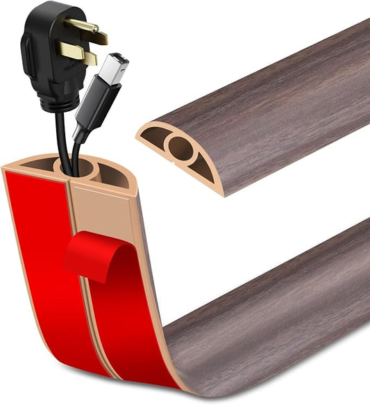 Floor Cord Cover Self Adhesive Cord Hider Floor Extension Cord Covers