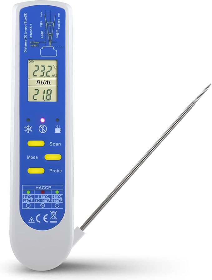 Metris Model TCT303F NSF Certified #C0626846. Complies with FDA 2022 Food Code Verification Accuracy of 2 Degrees F for HACCP Food Services