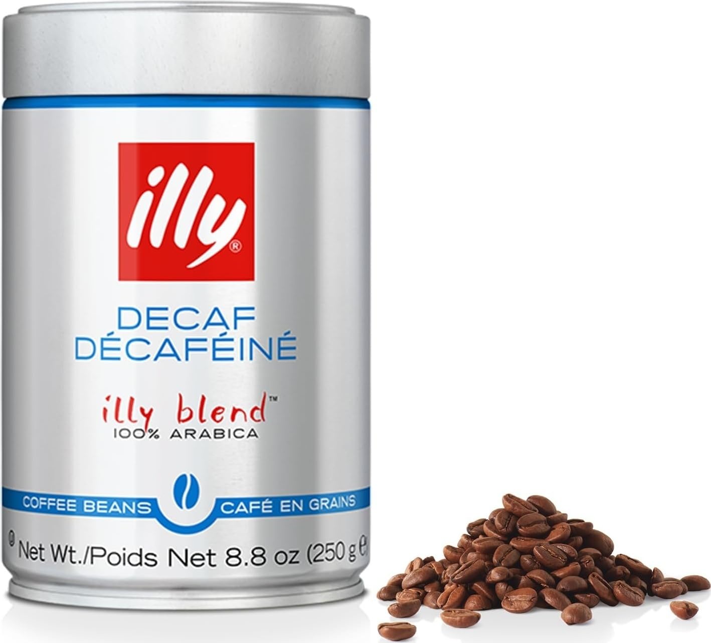 Illy Intenso Whole Bean Coffee, Dark Roast, Intense, Robust And Full Flavored With Notes Of Deep Cocoa, 100% Arabica Coffee, No Preservatives, 8.8 Ounce (Pack Of 1)