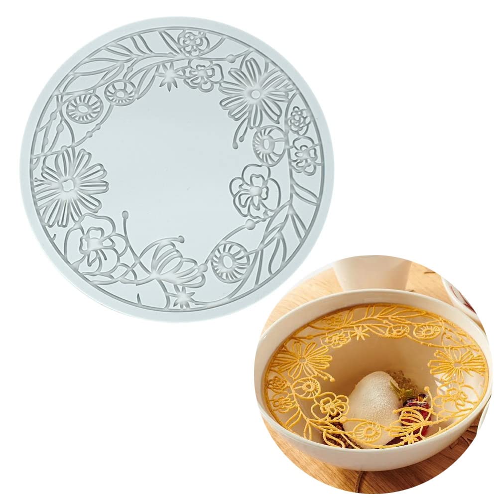Silicone Molds 3D Hollow Leaf Chocolate Molds Honeycomb Bee Candy Mold Flower Pattern Fondant Mold Cake Topper Sugar Craft Decoration (H_Fish Bone_9.2 * 2.2 * 0.2inch)