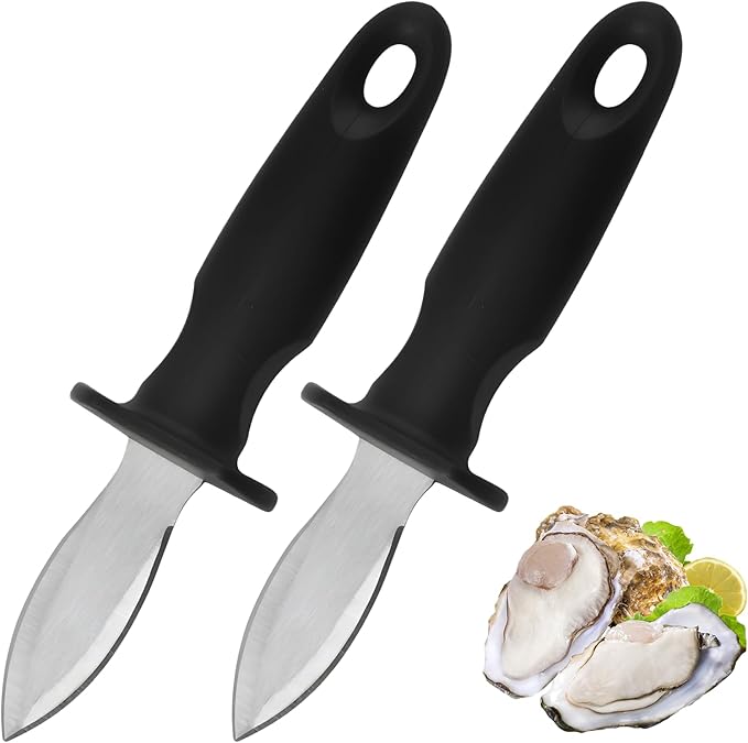 Oyster Knife Shucker Oyster Shucking Tool Perfect for Opening Clams, Mussels, Scallops, Shellfish Ideal for Home Kitchens, Raw Bars & Chefs（1 Pack）
