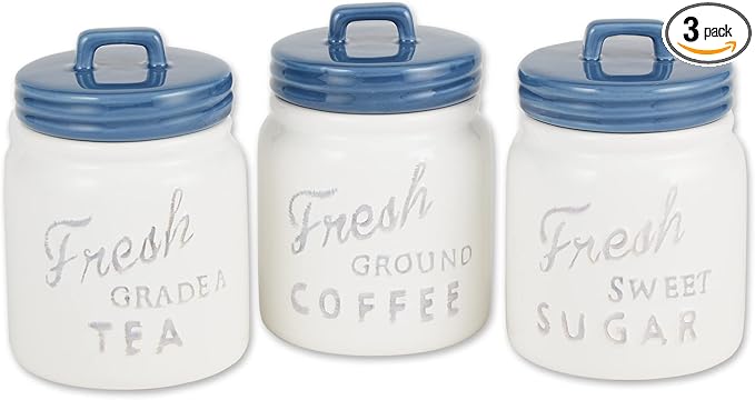 DII Kitchen Accessories Collection Ceramics, Cookie Jar, Green