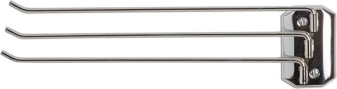 Decko #38190 Swing Arm Kitchen Towel Rack, Chrome