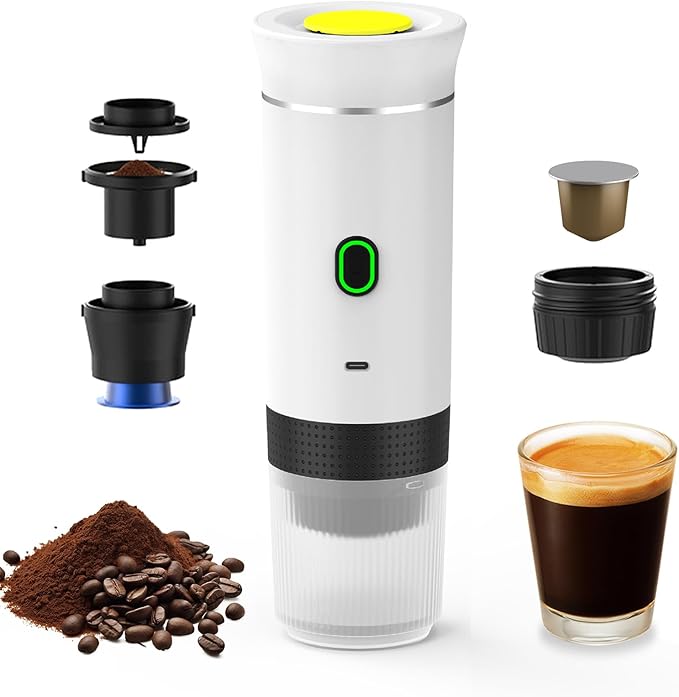 Decdeal Coffee Machine Coffee Maker Work With Capsule and Ground Coffee