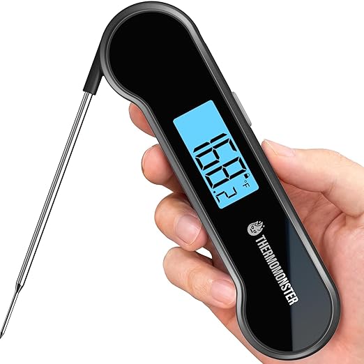 0.5 Sec Instant Read Meat Thermometer Digital for Cooking, Grey