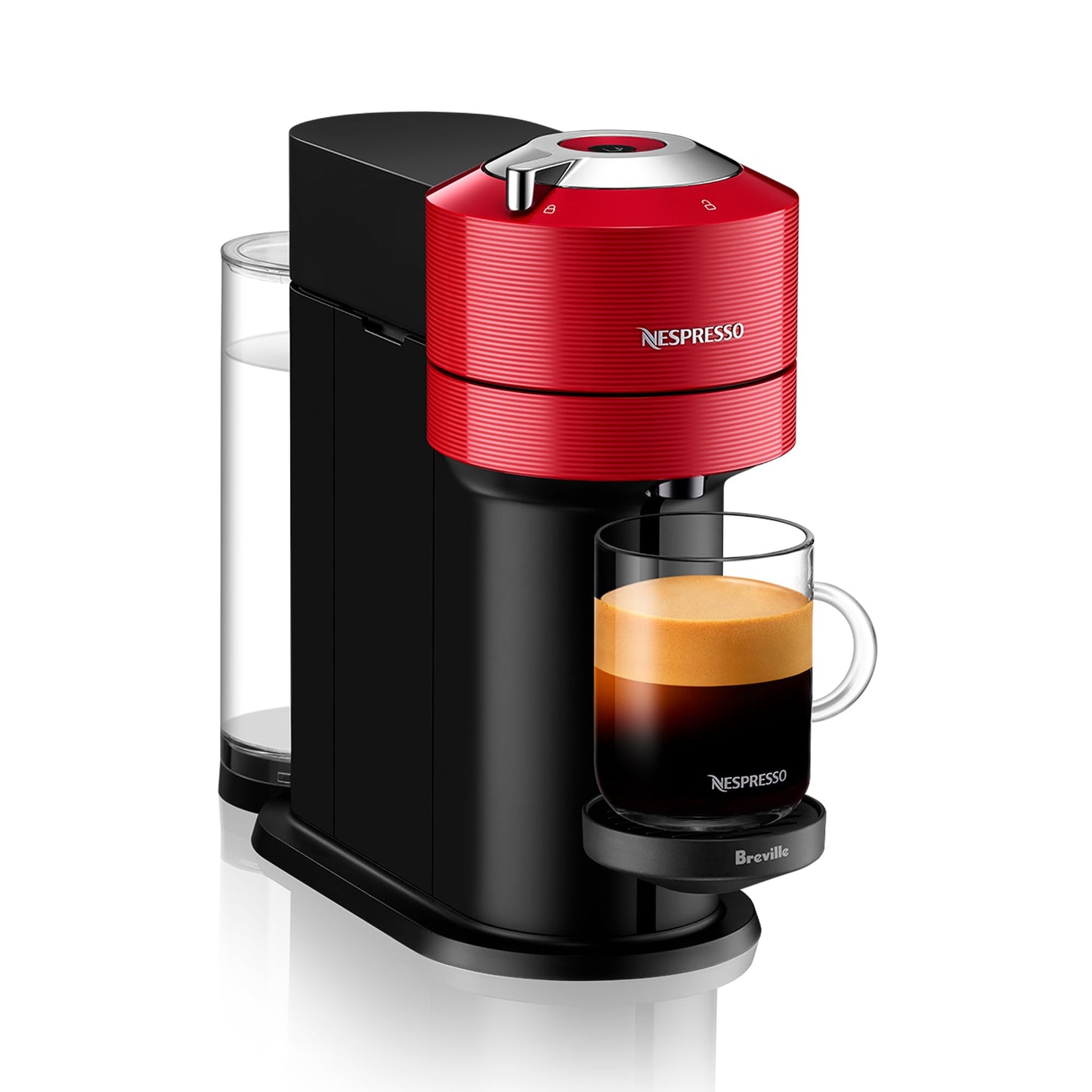 Nespresso Vertuo Next Coffee Machine with Milk Frother, Light Grey