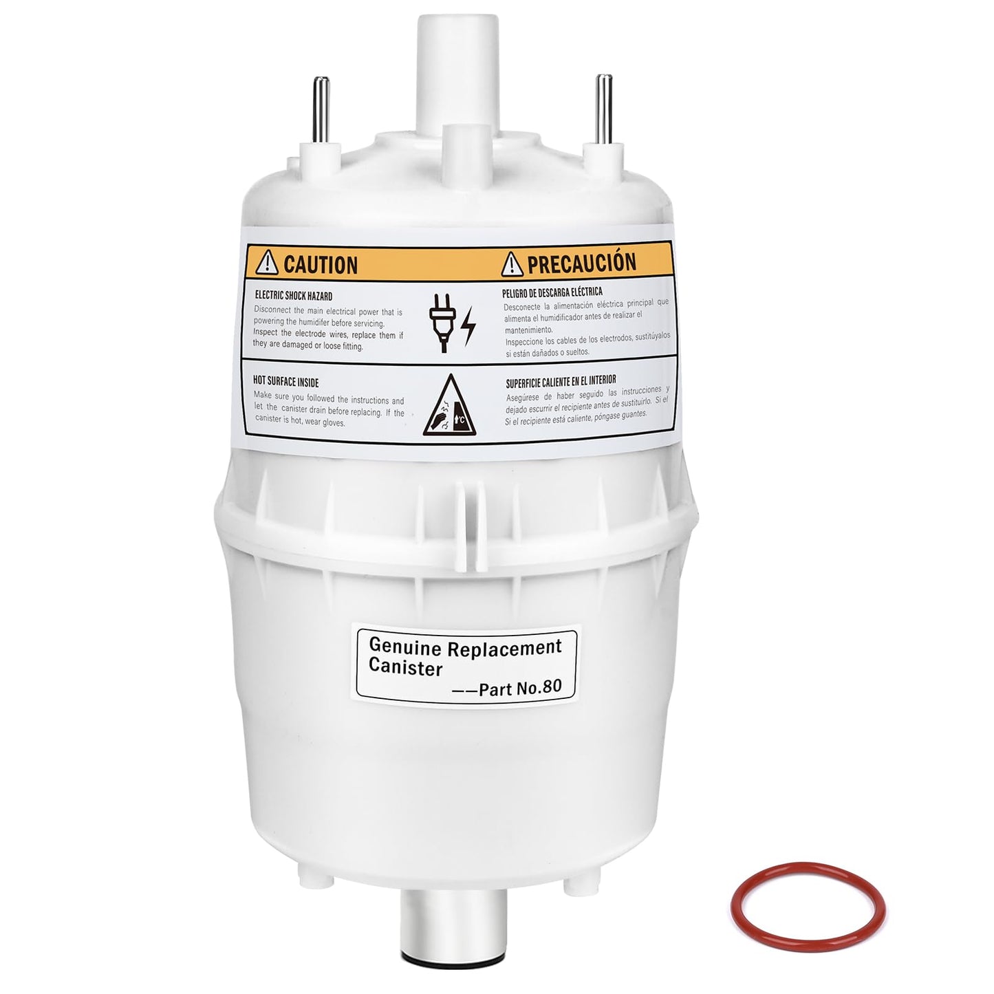 80 Canister Substitute for Aprilaire 800 Replacement Canister OEM, 80 Steam Canister Replacement for Aprilaire 800 Canister, 80 Canister for Aprilaire 800 801 865 866 Whole House Humidifiers 2 Pack