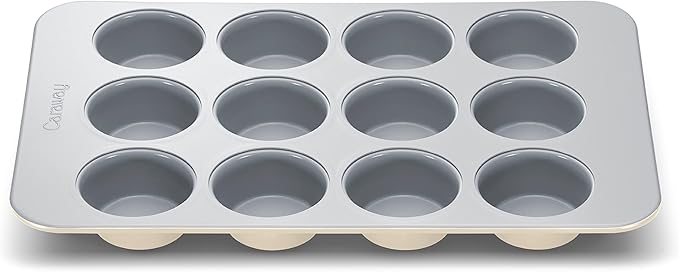 Caraway Non-Stick Ceramic-Coated 12-Cup Muffin Pan Duo