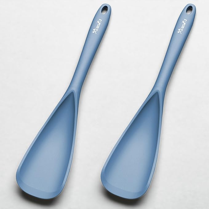 Silicone Cooking Spoon Spatula For Non-stick Cookware,12.6" Starry Blue