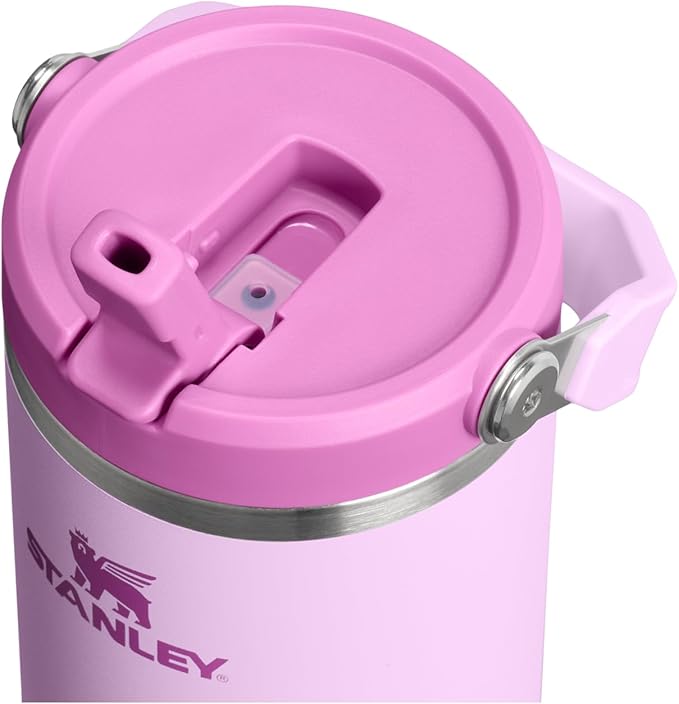 STANLEY IceFlow 2.0 Flip Straw Tumbler with Handle 30 oz | Twist On Lid and Flip Up Straw | Leakproof Water Bottle | Insulated Stainless Steel | BPA-Free | Soft Orchid