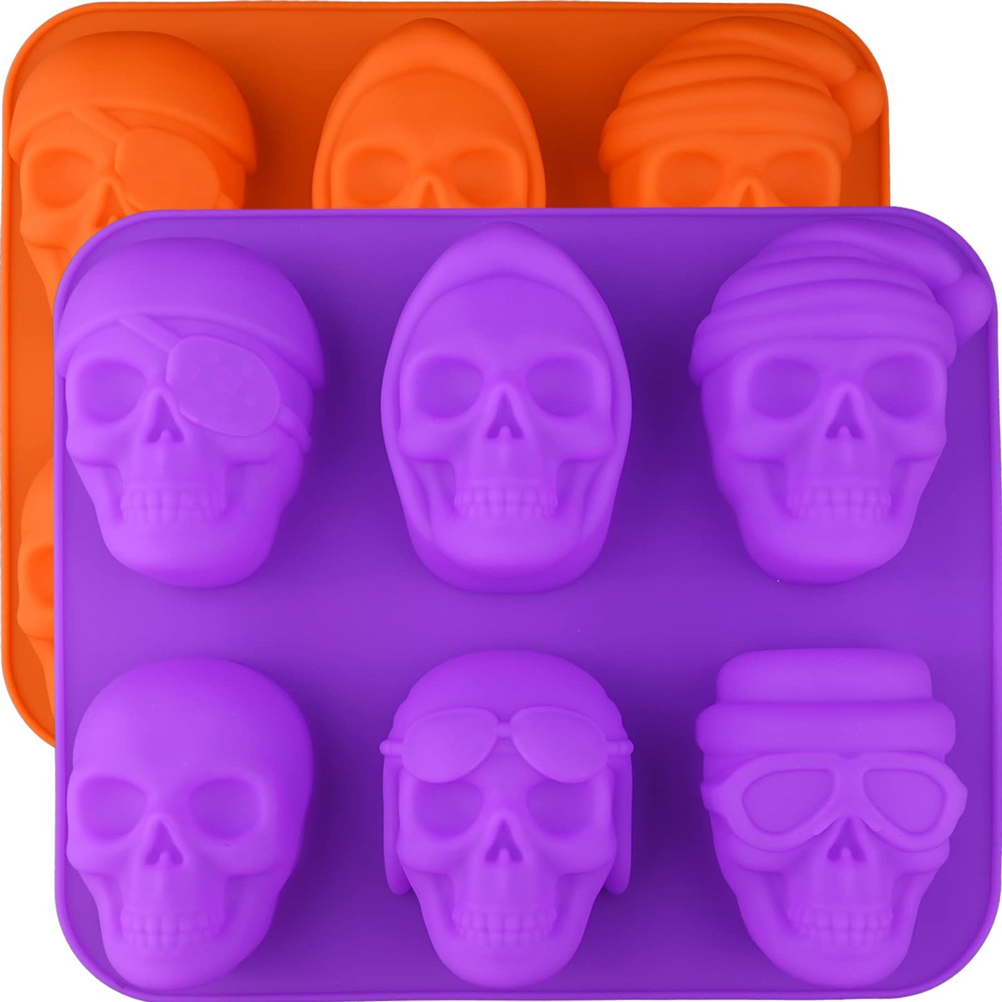 Moukiween Round Silicone Soap Molds, 2PCS Girls Cylinder Silicone Molds