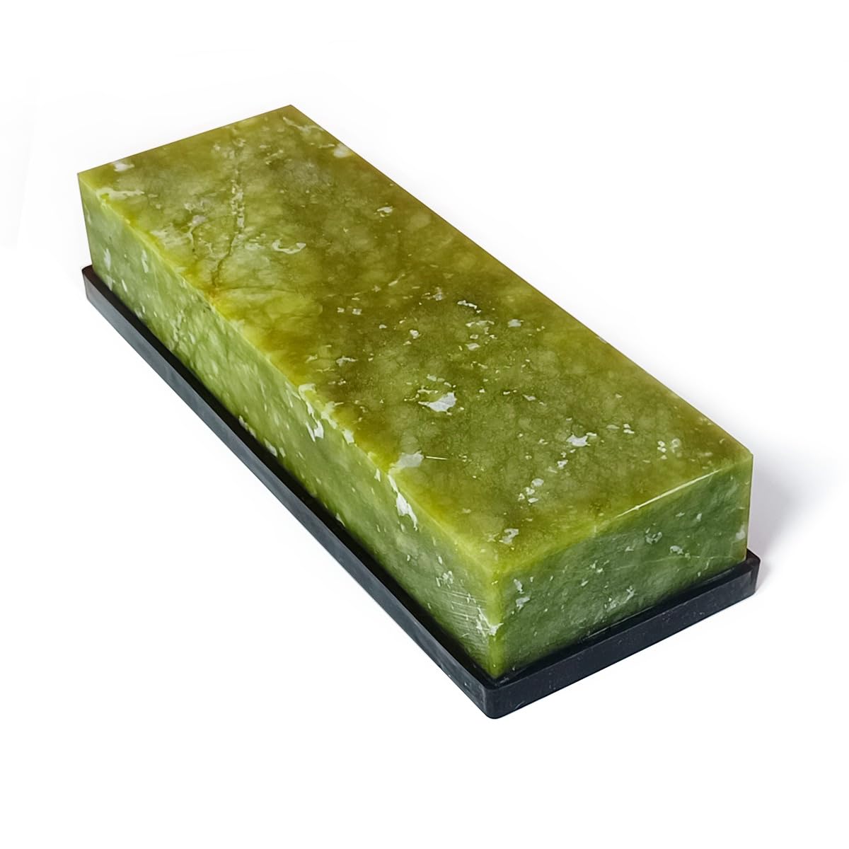 Knife Sharpening Stone Set,10000 Grit Whetstone Final Fine Polishing Natural Green Honing Oilstone for Knives Tools,Cutting Tools