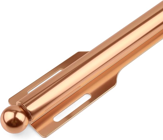 FIRJOY 12" Valet Rod for Closet Pull Out (1 Pack, Rose Gold)