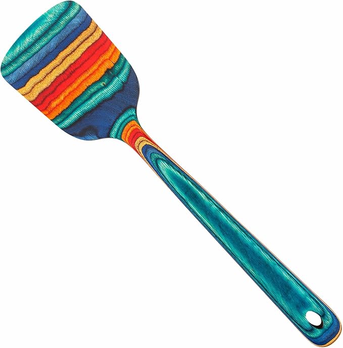 Totally Bamboo Baltique Montego Bay Collection 12-1/2" Wooden Cooking Spoon, Safe for Nonstick