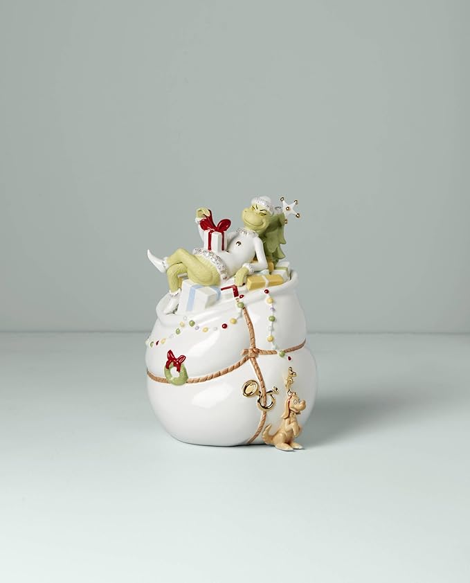 Lenox Merry Grinchmas Christmas Cookie Jar