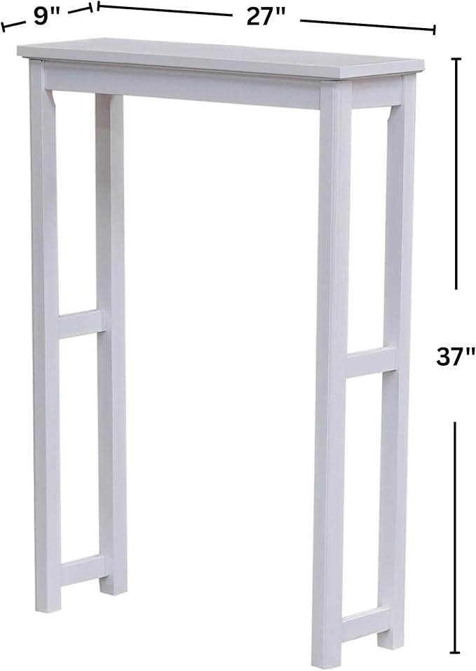 Dorset Over-the-Toilet Storage Shelf – 27" W x 37" H Space Saver Rack with Single Open Shelf for Towels & Toiletries – Minimalist Modern Design & Easy Assembly Bathroom Organizer by Alaterre Furniture