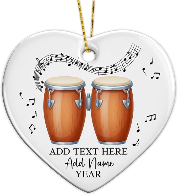 Customized Tuba Instrument Christmas Ceramic Ornament 2026, Tuba Player Christmas Tree Ornaments, Personalized Tubaist Xmas Ornament with Text Name & Year, Gifts for Men Women Music Lovers