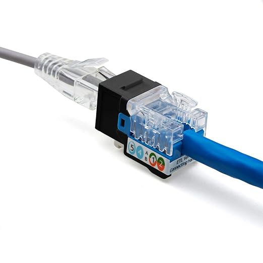 trueCABLE Cat6 Keystone Jack, Unshielded, 90 Degree Punch-Down, PoE++ 100W