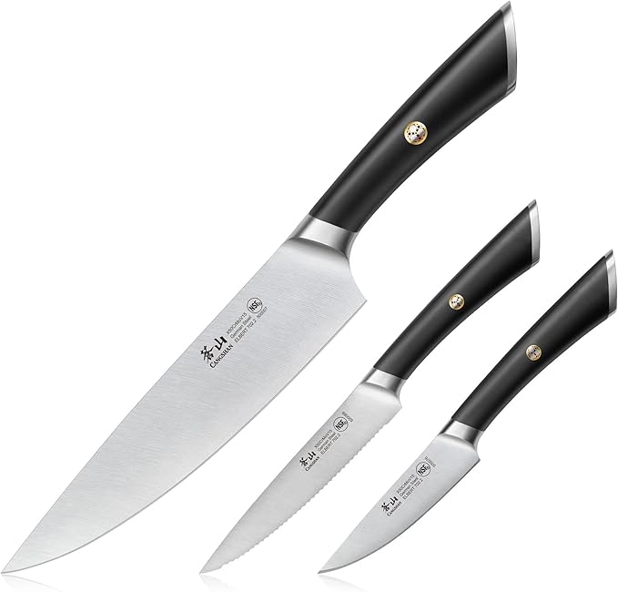 Cangshan ELBERT Series German Steel Forged Starter Knife Sets (White, 2-Piece)