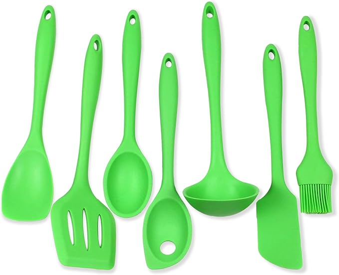 Chef Craft Premium Silicone Kitchen Tool and Utensil Set, 9 Piece, Red