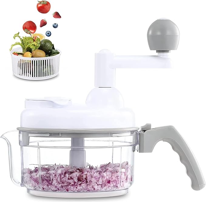 Geedel Large Food Chopper Vegetable Chopper, Manual Food Processor, 3 Cups