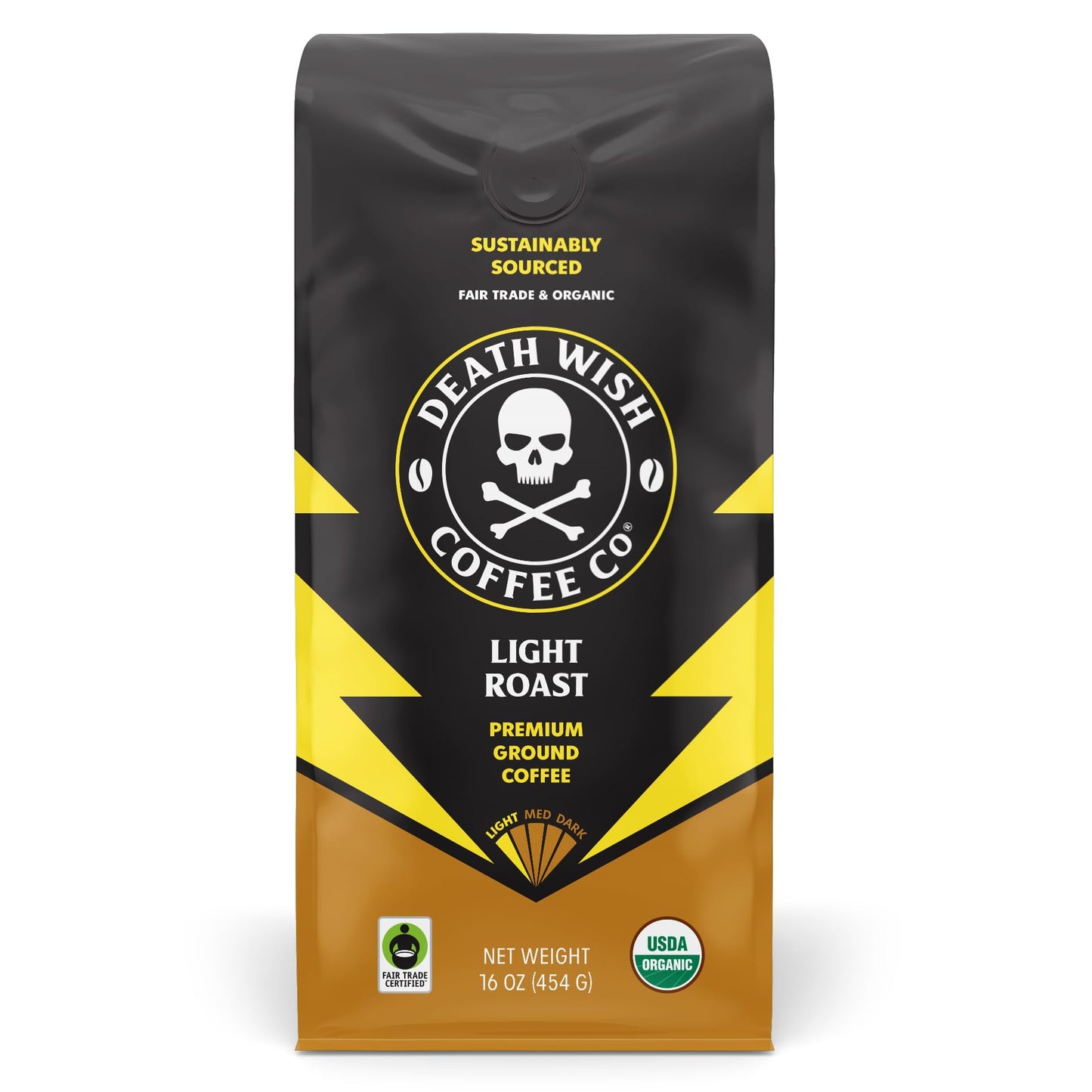 Death Wish Coffee Dark Roast & Valhalla Java Ground Coffee Bundle, Organic
