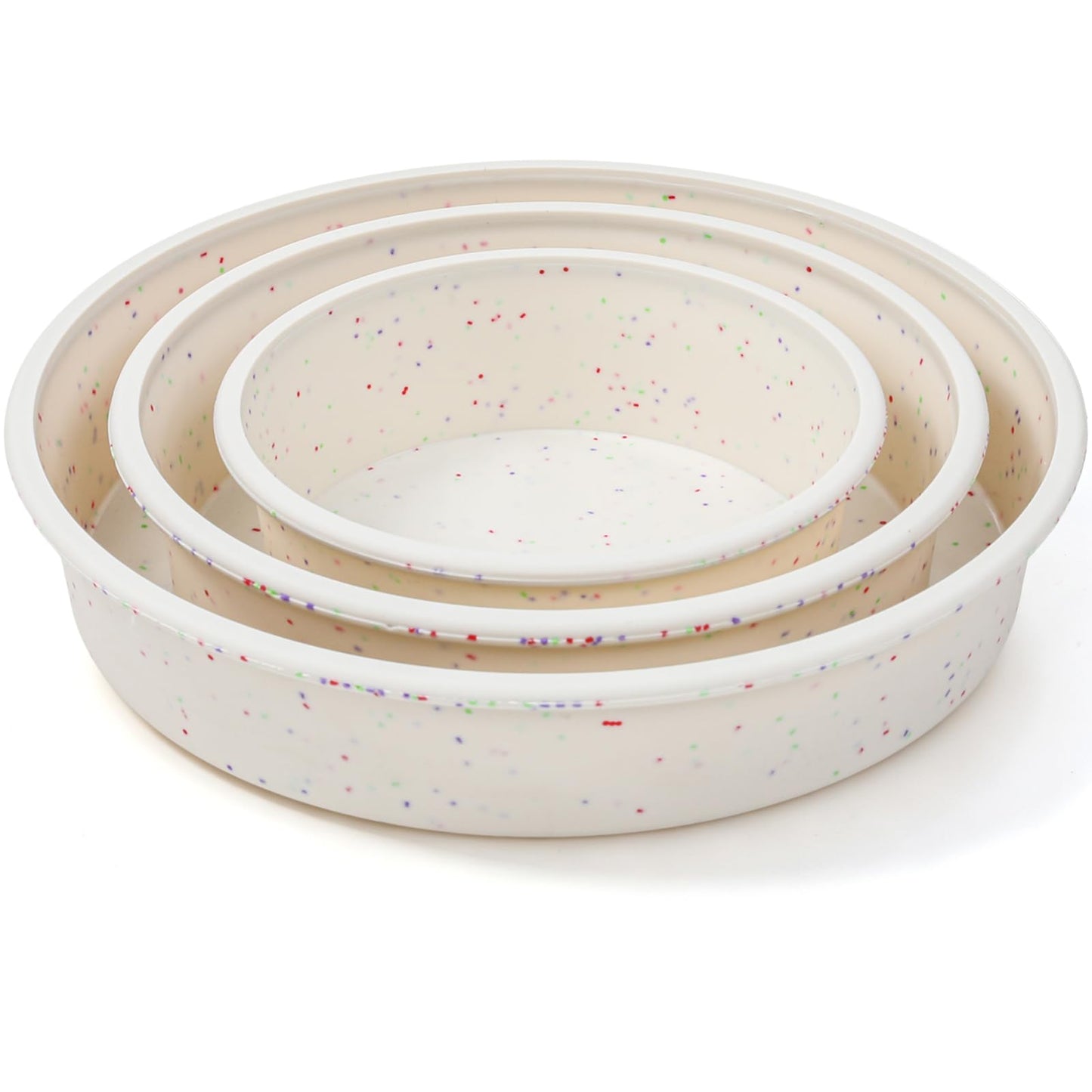 Vinino 10 Inch Round Cake Pan with Stainless Steel Frame