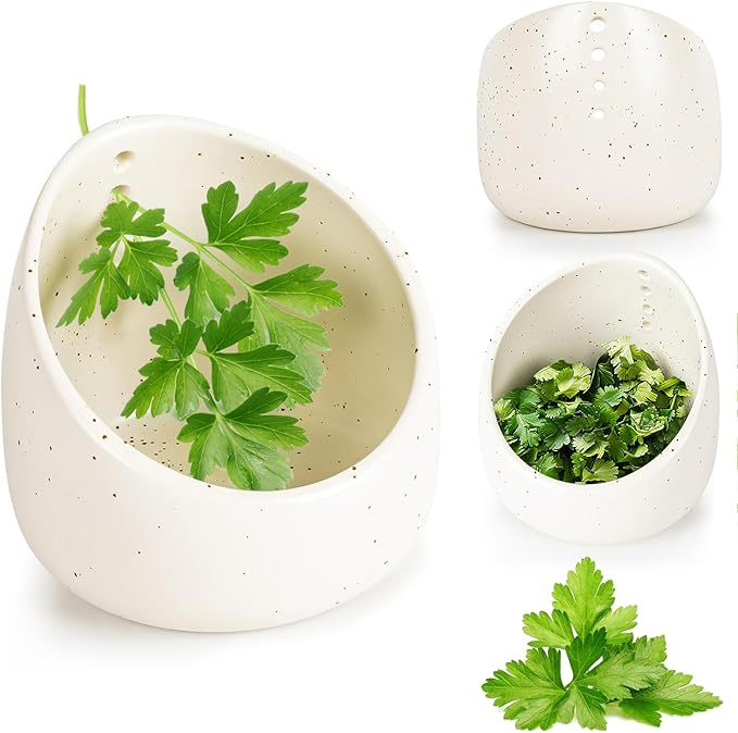 Krilves Pottery Herb Stripper Bowl (Green)